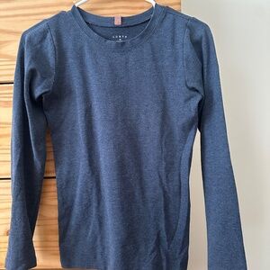 Lunya Restore Heather Blue top and leggings sleepwear set in size XS